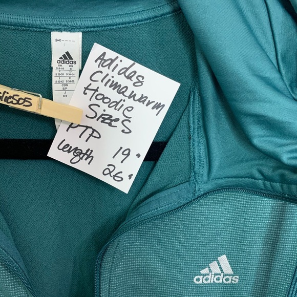 - EUC ADIDAS CLIMAWEAR RUNNING ZIP PULLOVER … - Picture 4 of 4